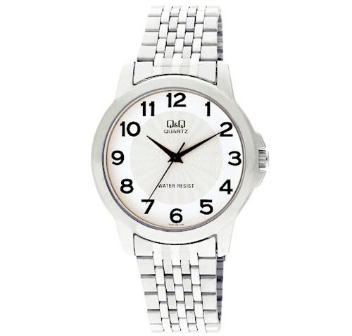 QQ Mens Silver Dress Watch [Q422-204Y]