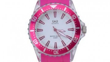 QQ Womens Pink Sports Watch [Z100J003Y]