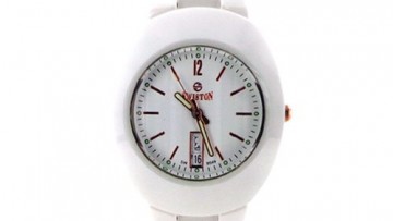 Swistron Womens Ceramic White Fancy Analog Watch [SW001]