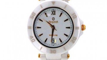 Swistron Womens Ceramic White Fancy Analog Watch [SW003]