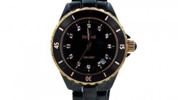 Swistron Womens Black Fancy Analog Watch [SW012]