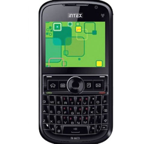 Intex IN 6633 Phone with Free 4 GB Micro SD Card [Black]
