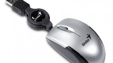 Genius Micro Traveler Optical Mouse [Silver]