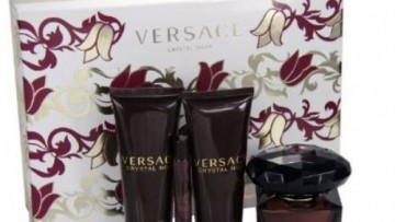 Versace Crystal Noir 4 Piece Perfume Set for Women