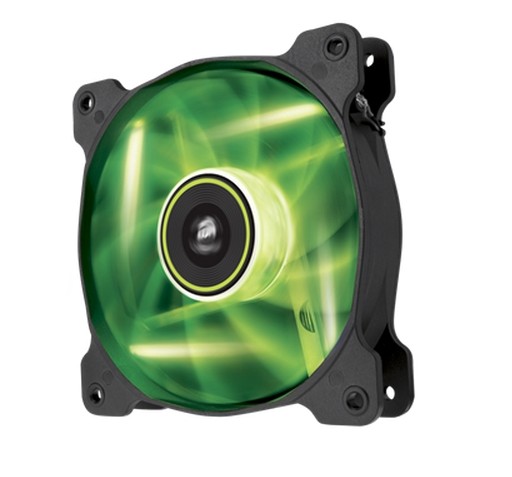 Corsair Air Series SP120 LED Green High Static Pressure 120mm Fan Twin Pack