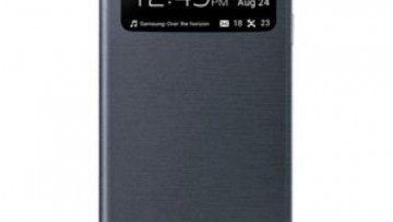 Samsung Original Galaxy S4 S-View Flip Cover Folio Case Black