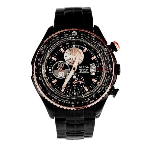 Alba Mens Analog Chronograph Dress Watch [AF3F02X]