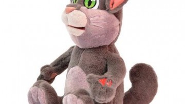 Animated Plush - B/O Sitting Talk Back  Poke Me Tom 10H