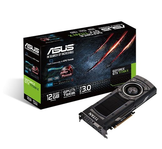 ASUS GTXTITANX-12GD5 GeForce GTX TITAN X 12GB 384-Bit GDDR5 PCI Express 3.0 HDCP Ready SLI Support Video Card