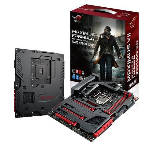 Asus Maximus VII Formula/Watch Dogs gaming motherboard with 120 dB SNR, 600 ohm audio amplifier and double-sided covers