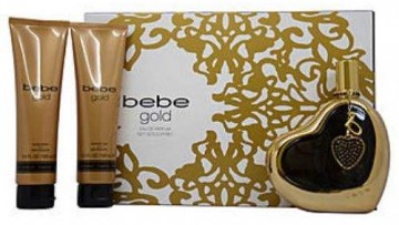 Bebe Gold 3 Piece Perfume Gift Set For Women