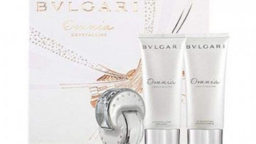 Bvlgari Omnia Crystalline 3 Piece Perfume Gift Set For Women