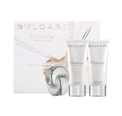 Bvlgari Omnia Crystalline 3 Piece Perfume Gift Set For Women