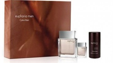 Calvin Klein CK Euphoria 3 Pc Perfume Gift Set for Men
