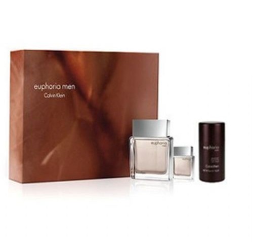 Calvin Klein CK Euphoria 3 Pc Perfume Gift Set for Men