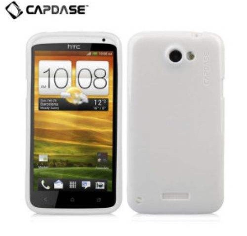 Capdase Soft Jacket Xpose with Screen Protector for HTC One - Solid White