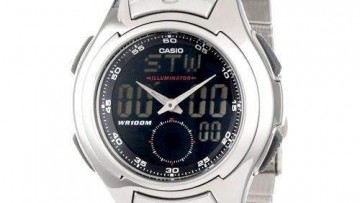 Casio Analog-Digital Mens Dress Watch [AQ-160WD-1BVDF]