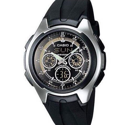 Casio Analog-Digital Mens Dress Watch [AQ-163W-1BVDF]