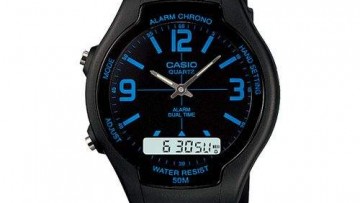 Casio Analog-Digital Mens Dress Watch [AW-90H-2BVDF]