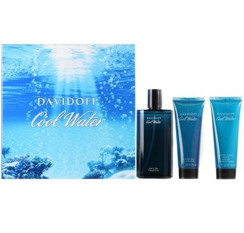 Davidoff Cool Water 3 Piece Perfume Gift Set for Men
