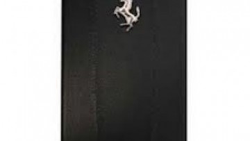 Ferrari California Collection, Hard Case with Leather for iPhone 4/4S - (Full Black)