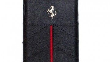 Ferrari California Collection, Hard Case with Leather for Samsung Galaxy S II - (Red)