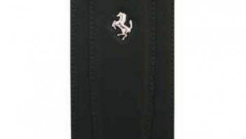 Ferrari Flip Type for iPhone 4/4S - (Black)