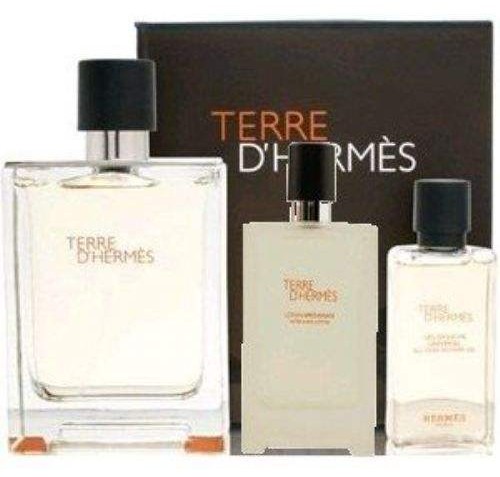 Terre D'Hermes EDT 3 Piece Perfume Gift Set for Men