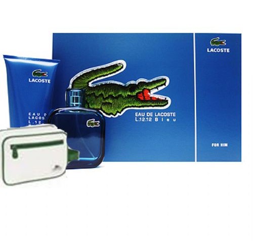 Lacoste Eau De Lacoste L 12.12 Bleu Gift Set for Men