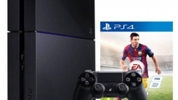 Sony Playstation 4 500GB Black Standard Edition With FiFa 15 Game