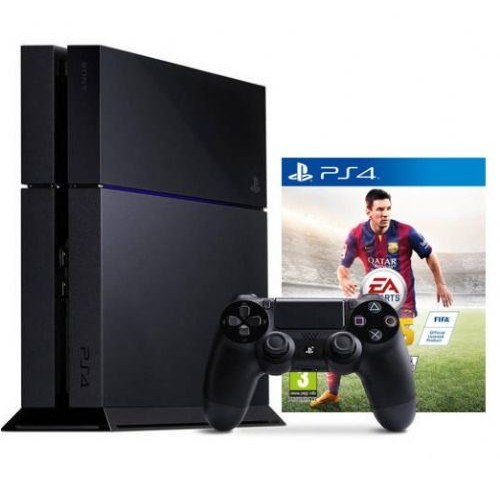 Sony Playstation 4 500GB Black Standard Edition With FiFa 15 Game