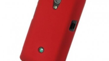 Rubberized Hard Cover for Sony Xperia Neo L MT25i (Red)