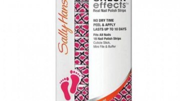 Sally Hansen Pedicure Salon Effects Real Nail Polish Strips - PINK BOA