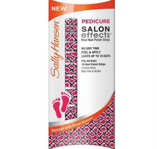 Sally Hansen Pedicure Salon Effects Real Nail Polish Strips - PINK BOA