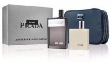 Prada Amber Intense Pour Homme for Men 3 Piece Gift Set