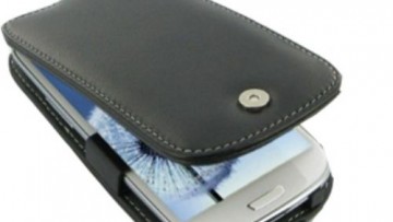 Pdair Case for Samsung Galaxy S III S3 GT-i9300 - Flip Type (Black)