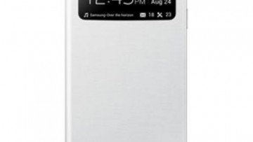Samsung Original Galaxy S4 S-View Flip Cover Folio Case White
