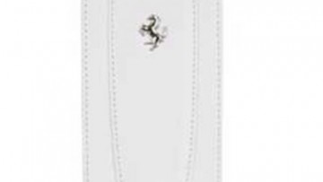 Ferrari Flip Type for iPhone 4/4S - (White)