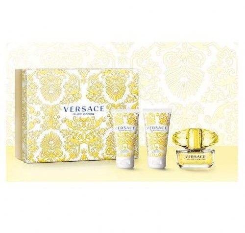 Versace Yellow Diamond 3 Piece Perfume Gift Set For Women