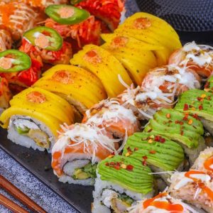 Satisfy Your Cravings With Unlimited Sushi For A Child Or 4 Adults JAPANESE Shop Online at Special Price from UAE Mega Deals