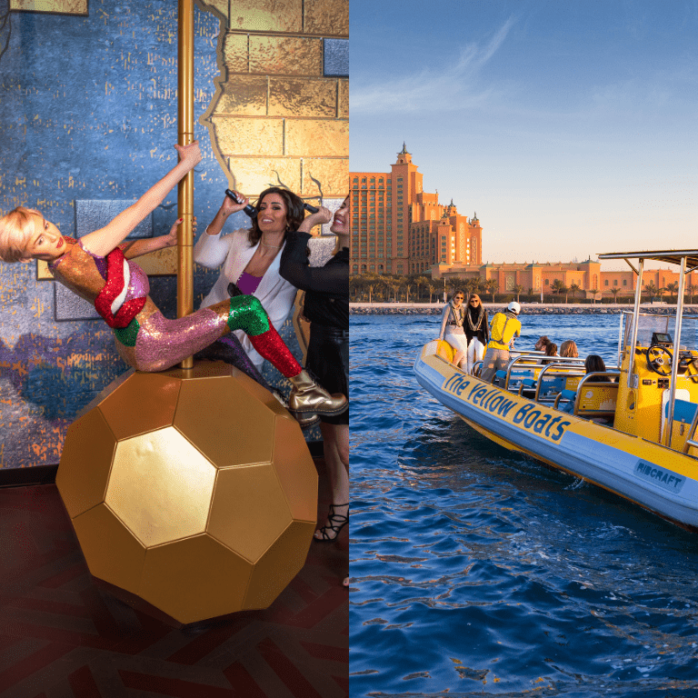 99 Minutes Premium Boat Tour + FREE Madame Tussauds - Combo  Yellow Boats (Dubai)