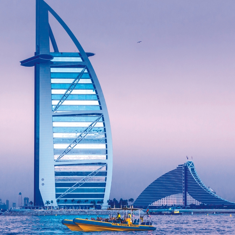 99 Minutes Premium Boat Tour + Free Dolphin & Seal Show - Combo  Yellow Boats (Dubai)