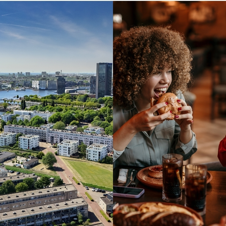A'DAM Lookout: Entry Ticket + Burger Menu  Overhoeksplein 5