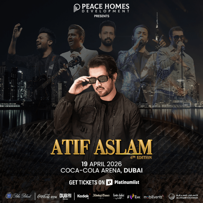 Atif Aslam 2026 in Dubai  Coca-Cola Arena
