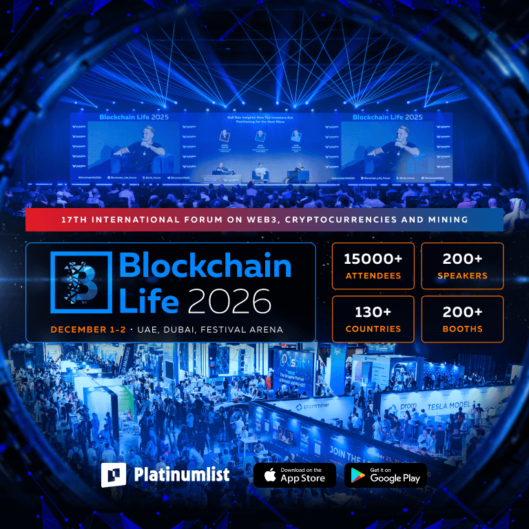 Blockchain Life 2026 in Dubai  Festival Arena by InterContinental Dubai Festival City