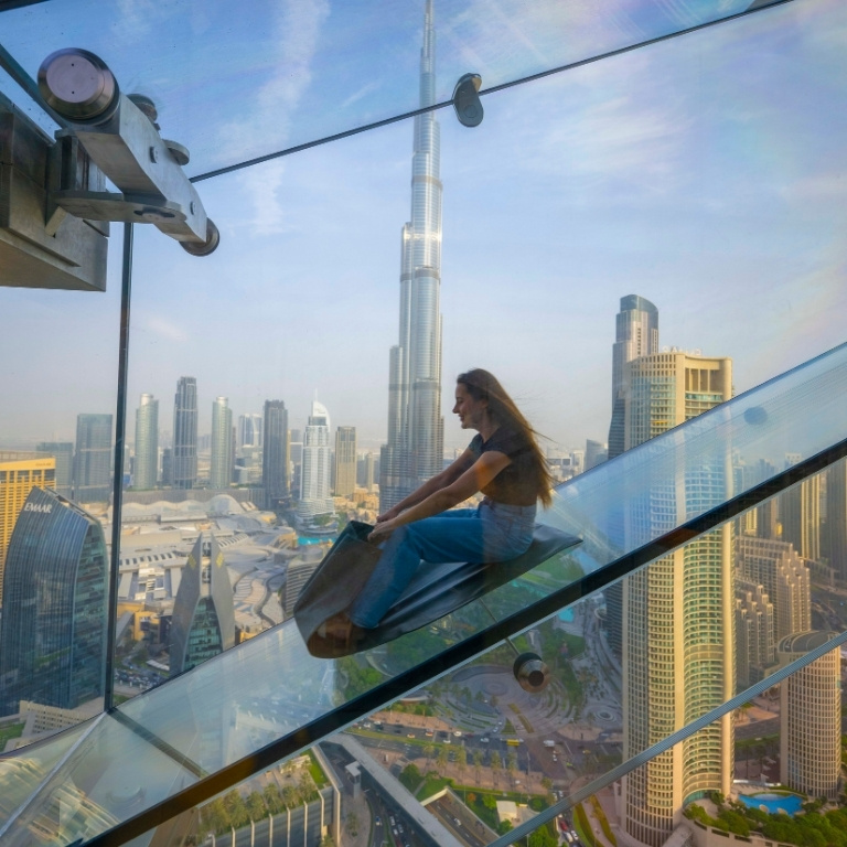 Dubai Aquarium + Sky Views with Slide - Combo  Sky Views Dubai