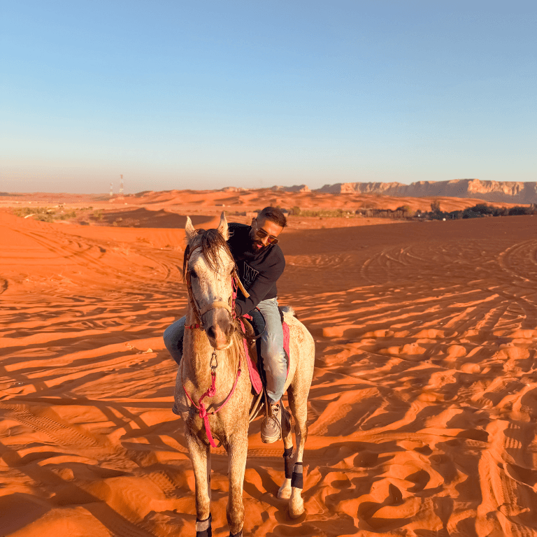 Horse Riding in Riyadh  Red Sand Dunes