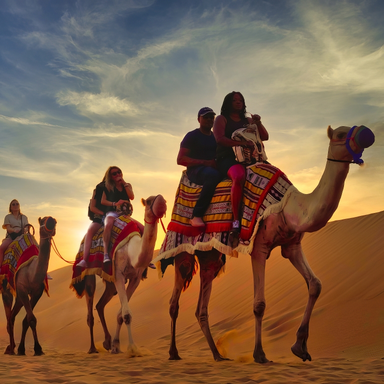 Premium Red Dunes Safari with Camel Ride & 3 Cuisines at Al Khayma Camp  Dubai