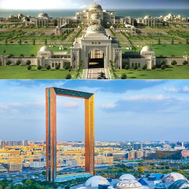 Qasr Al Watan + Dubai Frame - Combo  UAE Presidential Palace