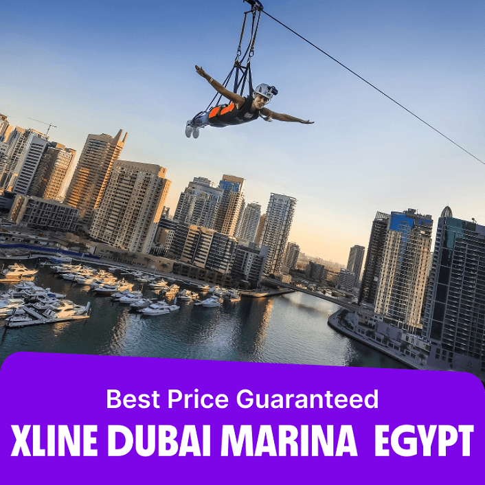 XLine Dubai Marina - The Longest Urban Zipline in The World  Dubai Marina Mall
